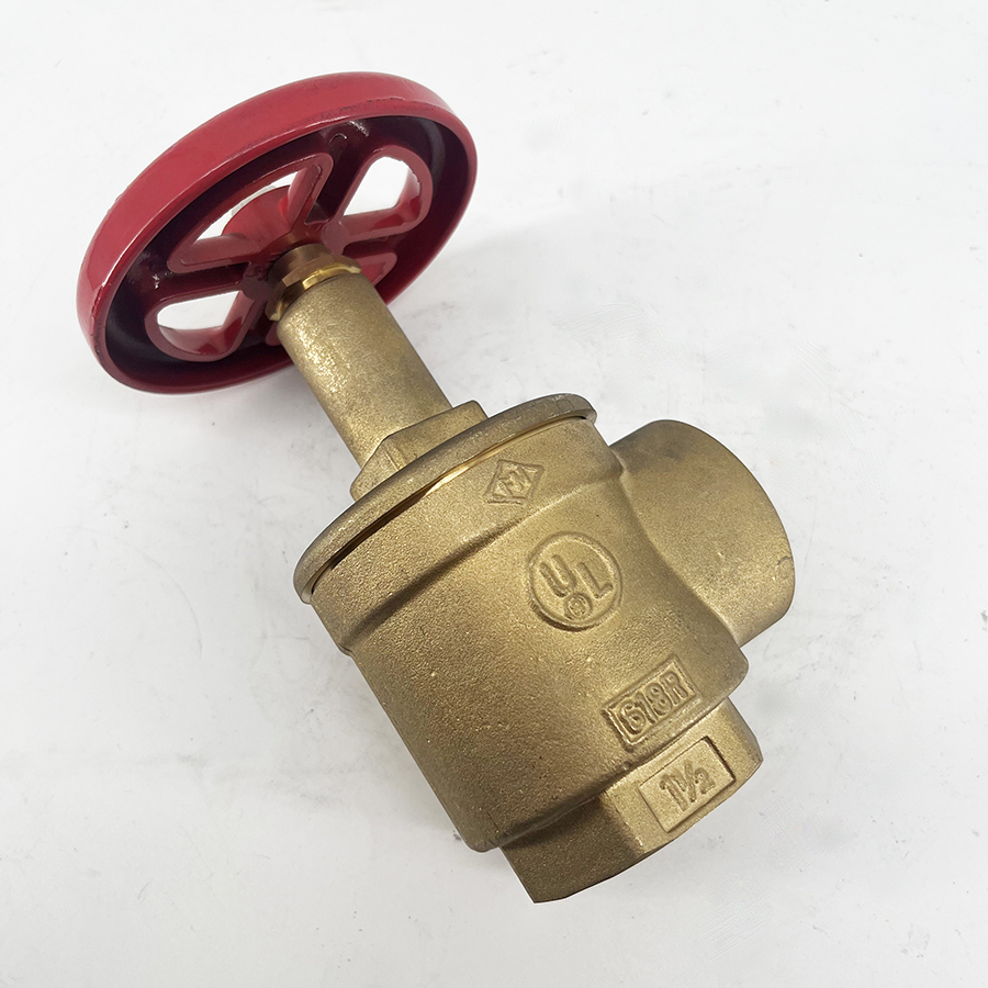 China Wholesale 1.5 Inch Brass Flexible Angle Hose Valve 1-1/2 Fire Hydrant Landing Valve Factory Firefighting Equipment