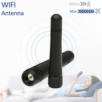 Antena Wlan SMA de goma WIFI externa de 50MM 2,4 GHz 5,8 GHz para ESP32