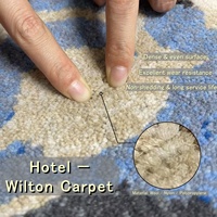 Tapis Axminster en mélange de laine et de nylon provenant d'une usine de tapis chinoise, tapis mur à mur pour chambre d'hôtel 5 étoiles