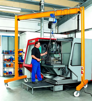Grue portique sur pneus en caoutchouc durable, type portable, avec palan électrique 3T 5T et télécommande pour la fabrication, la logistique et l'entrepôt