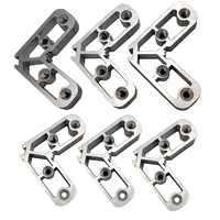 Connecteurs d'angle modernes en aluminium à 45 degrés pour fenêtres coulissantes durables, assemblage de portes/fenêtres à fixation par vis