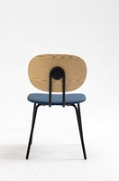 Ensemble de chaises de salle à manger modernes de luxe européennes simples en métal noir fer enduit de poudre cuir PU sans accoudoirs tables O-YI OYS-1564