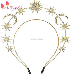 Belleworld personalizado Boho metal rhinestone diadema halo <span class=keywords><strong>diosa</strong></span> griega Lolita diadema piedra preciosa pendiente hermosa joyería para mujer - Product Image 5