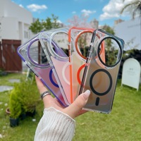 Funda Magnética de Alta Calidad con Cambio de Color Degradado para Xiaomi 15Ultra 14T 15T Pro, Carga Inalámbrica, Translúcida, Antigolpes