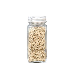 4oz vuông Gia vị chai đặt lọ thủy tinh với nắp tre cho nhà bếp lưu trữ gia vị container - Product Image 6