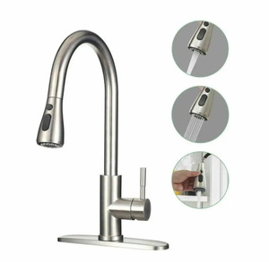 10 năm nhà máy 304 thép không gỉ xoay đa chức năng boong gắn tap xử lý duy nhất kéo ra Vòi Nước Nhà Bếp - Product Image 2