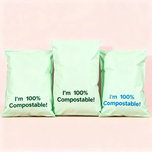 Sacs messagers en plastique noir personnalisés avec logo, vente en gros, mode, sacs d'expédition pour vêtements et chaussures - Product Image 5