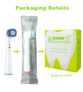 Têtes de <span class=keywords><strong>brosse</strong></span> à dents électriques de rechange 8 pièces recharge Compatible avec le nettoyage des dents 7000/Pro 1000/9600/5000/3000/8000 - Product Image 5