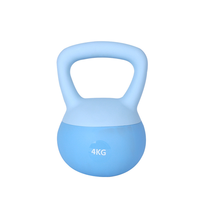Kettlebell de gym personnalisable Zhuoling en PVC, écologique, coloré, souple, durable, antichoc, multi-poids, prix usine