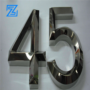 Ventas directas de la fábrica de led de acero inoxidable metal luminoso fuente iluminado cartas 3d logotipo cartel de señalización - Product Image 2