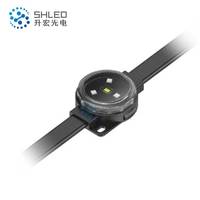 Le pixel polychrome de l'intense luminosité 38mm d'IP67 DMX512 a mené extérieur imperméable léger de point