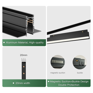 XRZLux ضوء المسار المغناطيسي الحديث داخلي أدى الأضواء الشوكية شبكة COB DC48V إضاءة السقف المغناطيس ضوء المسار بقعة - Product Image 3