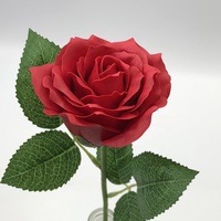 Décorations de Noël, fleurs artificielles en savon à 6 couches, bouquet de roses, Saint-Valentin, mariage, décoration murale, fabrication artisanale, DIY, écologique