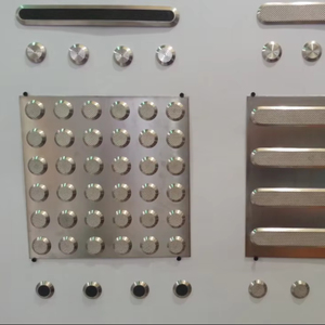 Cảnh báo gạch lát sàn SS thép không gỉ chỉ thị xúc giác <span class=keywords><strong>Stud</strong></span> xúc giác lát hướng chỉ thị xúc giác với Chứng Khoán đầy đủ - Product Image 1