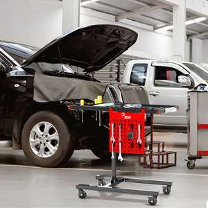 Mesa de trabajo de elevación automotriz móvil a buen <span class=keywords><strong>precio</strong></span>, bandeja de herramientas de elevación de acero y Metal para reparación de automóviles - Product Image 2