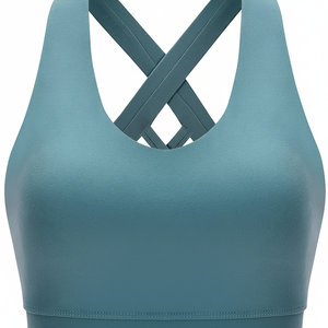 Pakistán fabrica ropa de Yoga de cuello alto Sujetador deportivo camisetas sin mangas sujetadores deportivos de dobladillo largo de alta intensidad para adultos - Product Image 1