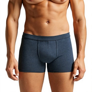 Wholesale Moisture Wicking Quick Dry Men's Breathable <b>Knitted</b> Mid-Rise Boxer Briefs Modern Design Solid <b>Pattern</b> Cotton/Spandex - Product Image 6