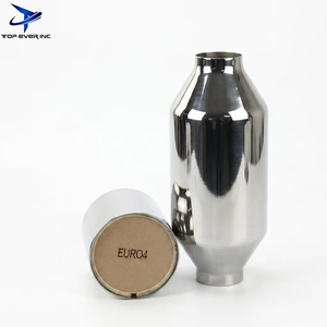 Konverter Katalitik Universal Standar Euro 4 5 High Flow Spun Catalyst untuk Perbaikan Knalpot Mesin Mobil 1.0L 1.5L 1.8L Baru - Product Image 1