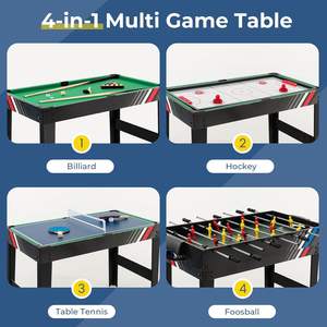 Premium 49 "Combo 4-in-1 Multi gioco tavolo per bambini-dispone di biliardo biliardo biliardo Air Hockey ping pong - Product Image 3