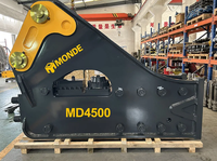 Casse-roche hydraulique pour excavatrice certifié ISO9001, 20 tonnes, avec burin de 140 mm