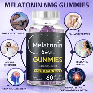 Suplemento para dormir con gominolas de melatonina, ayuda para dormir - Product Image 3