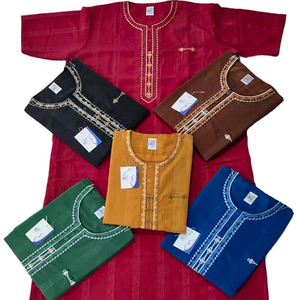 Ccy批发定制阿拉伯朱巴刺绣男士Thobe Al Haramain睡眠丝绸Thobe短袖摩洛哥Thobe - Product Image 6