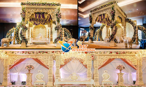Mandap Chuppah en métal de haute qualité pour les mariages Excellente structure de décorations de mariage - Product Image 2