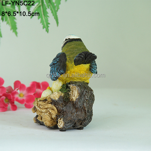 Zoom animal statue motion sensor canto bird fancy decorations, vendita calda regali resina bird animal model - Product Image 3