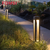 FOMSI Lumière de jardin LED extérieure 7W Étanche en aluminium Éclairage décoratif de pelouse Classement IP65 Lumière de borne de pelouse Lumières de chemin