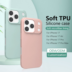 Twinscase <span class=keywords><strong>Silicone</strong></span> trường hợp điện thoại cho Iphone 17 điện thoại Bìa ý tưởng Phụ kiện điện tử sang trọng tùy chỉnh TPU trường hợp điện thoại bán buôn 2025 - Product Image 4