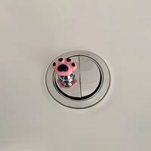 1 unidad de pulsador de inodoro, mini botón de descarga para tanque de agua, interruptor de empuje, desatascador de inodoro pequeño, tirador de cajón de armario, protector de uñas - Product Image 3