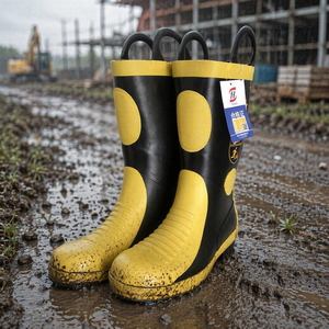 Bottes <span class=keywords><strong>de</strong></span> protection en caoutchouc pour pompiers, extincteurs d'incendie - Product Image 1
