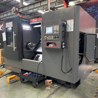 Tour CNC à banc incliné horizontal TCK50A, centre de tournage CNC, fabricant de machines OEM pour concessionnaires, distributeurs et importateurs