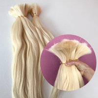 Vente en gros d'extensions de cheveux humains 100% naturels non traités, cheveux vierges bruts de qualité 10A, blonds, doux et lisses, en vrac