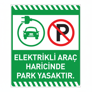 Señal de Advertencia de Seguridad Vial Reflectante para Vehículos Eléctricos - Product Image 2