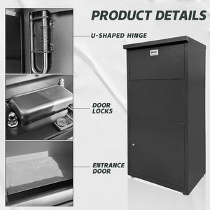Boîte à <span class=keywords><strong>colis</strong></span> verticale multifonctionnelle CHNSMILE pour jardin, boîte à lettres sécurisée antivol - Product Image 6