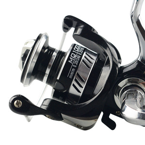 Carrete de Pesca Giratorio Metálico Mq100, Capacidad de Línea de 0.20-0.25 mm, Carrete de Pesca de Río, Carrete de Lanzamiento Universal para Agua Dulce - Product Image 1