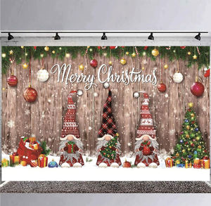 クリスマスタウン雪シーン写真の背景-クリスマス冬ワンダーランドバナー新年の休日のための簡単なハング装飾 - Product Image 3