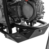 Protection de moteur pour moto Cross Cub 110 en acier inoxydable, modèle 3D, plaque noire à fentes, anti-boue