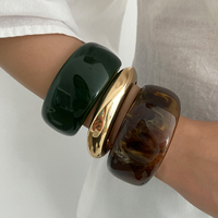 Ensemble de bracelets larges géométriques tendance pour femmes, bracelets multicolores, accessoires de mode pour les fêtes, bijoux