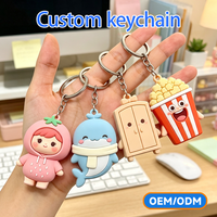 Porte-clés en caoutchouc personnalisés en gros, design IP Anime personnalisé, haute fidélité 2D 3D, étanche, cadeau promotionnel commémoratif