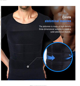 Nouveau vêtement de mise en forme du corps à manches courtes pour homme, vêtement de mise en forme abdominale - Product Image 3