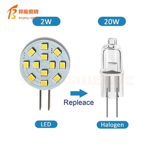 <span class=keywords><strong>Ampoule</strong></span> <span class=keywords><strong>LED</strong></span> <span class=keywords><strong>G4</strong></span> AC/DC 12V/24V 2W SMD2835 12 <span class=keywords><strong>LED</strong></span> sans scintillement, CRI 90 élevé, pour éclairage de bateau, <span class=keywords><strong>hotte</strong></span>, remplacement de lampe halogène - Product Image 2