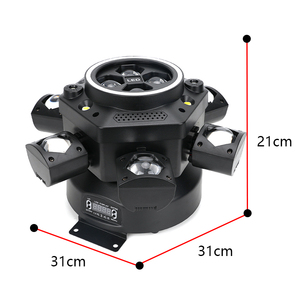 150w Six-Arm Stage Light With Seven-color Auxiliary Light Moving Head <strong>LED</strong> Party Light Dmx512 26CH Control KTV Moving Light - Product Image 5