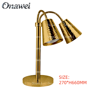 Lampe chauffante alimentaire Onawei, chauffe-plat commercial, lampe chauffante électrique, chauffage pour la restauration, réchauffement pour les fritures, cafétéria, restauration, buffets, fêtes - Product Image 3