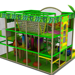 Équipement de terrain de jeu commercial de maternelle, ensemble de toboggans pour enfants, ensembles de terrain de jeu souple intérieur modulaire - Product Image 3