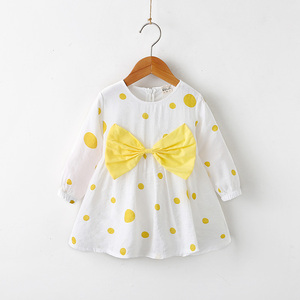 Ropa de Bebé al por Mayor de Corea, Vestido de Niña con Mangas Largas y Estampado de Lunares, Ropa Infantil Hecha en China de Ebay - Product Image 2