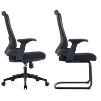 Chaise de bureau ergonomique en maille, style minimaliste moderne, avec grand accoudoir, protection lombaire, pour personnel assidu, anti-fatigue, réglable en hauteur, pour ordinateur