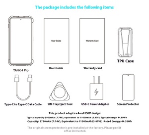 Điện thoại di động gồ ghề tốt nhất ở Ấn Độ 8849 tank4pro tính năng tự động lấy nét độ nét cao chiếu hồng ngoại điều khiển từ xa - Product Image 6