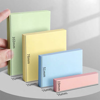 Blocs de notes autocollantes recyclables de couleur personnalisée Remises en gros Fournitures de papeterie de bureau d'école d'étudiant de qualité supérieure